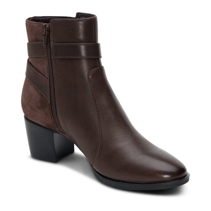 Aetrex Rebecca Heel Boot - Dark Brown