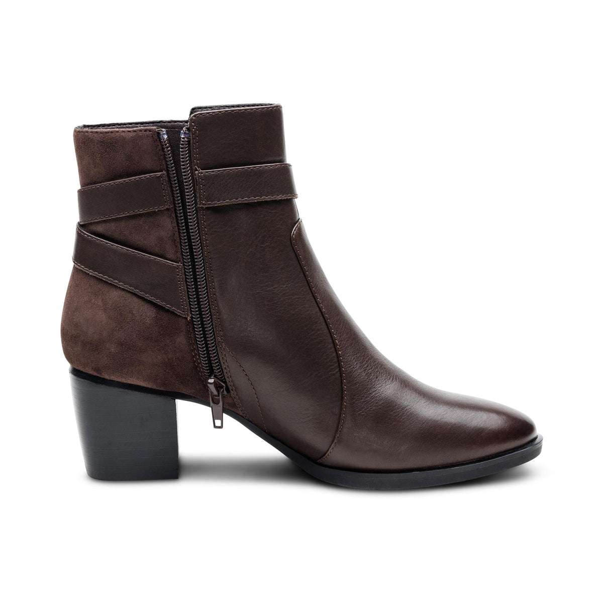 Aetrex Rebecca Heel Boot - Dark Brown