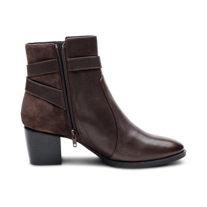 Aetrex Rebecca Heel Boot - Dark Brown