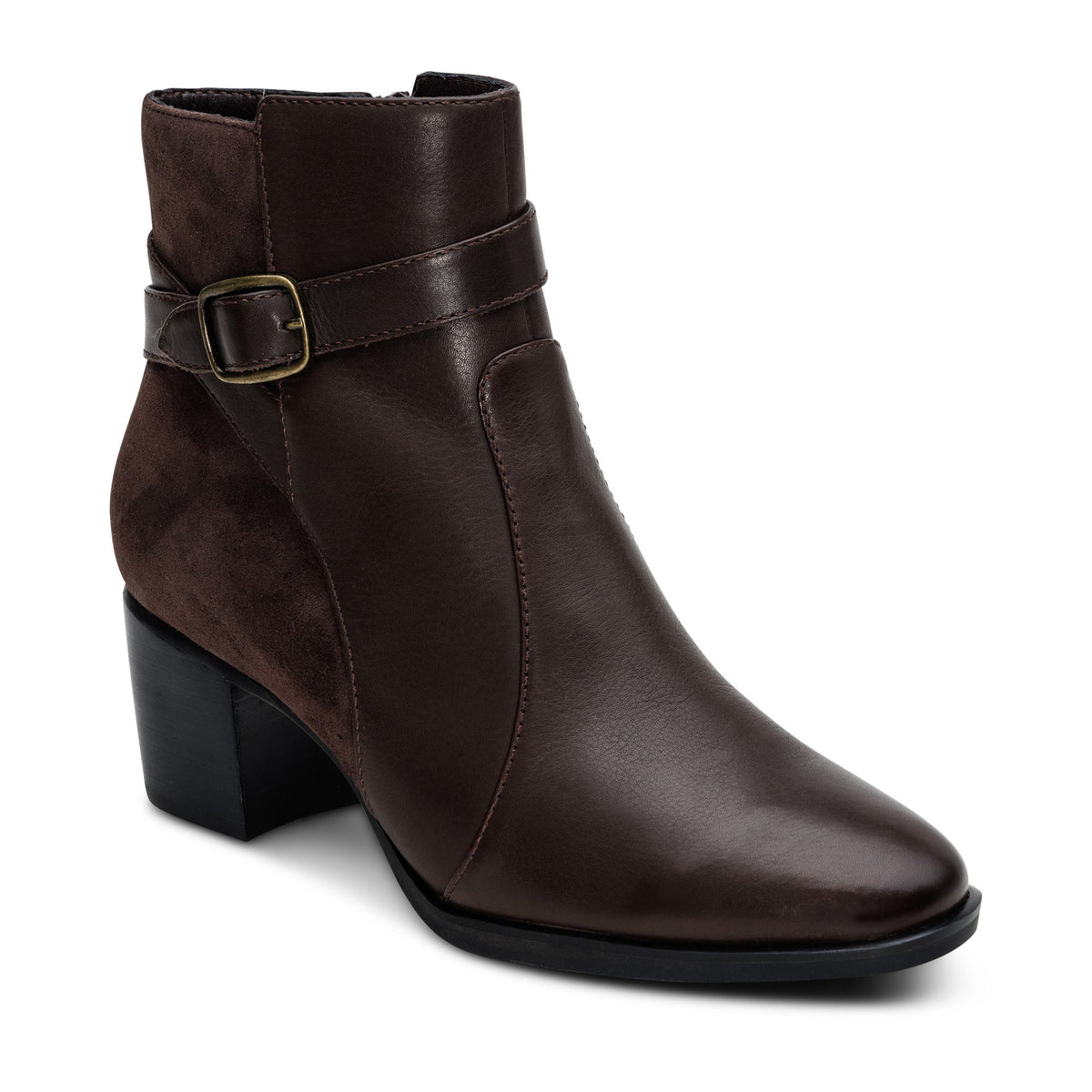 Aetrex Rebecca Heel Boot - Dark Brown