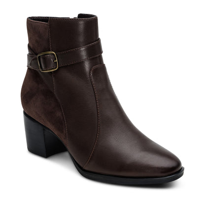 Aetrex Rebecca Heel Boot - Dark Brown