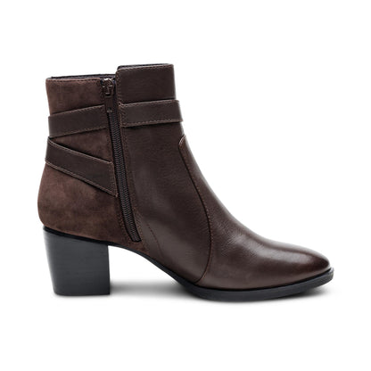 Aetrex Rebecca Heel Boot - Dark Brown