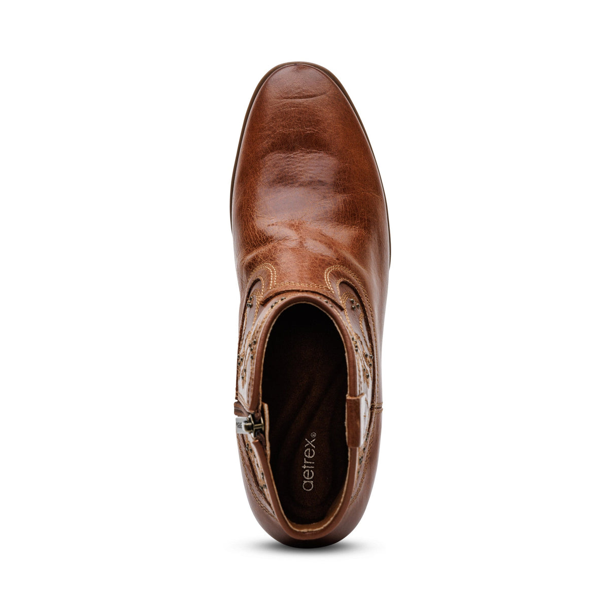 Aetrex Reagan Ankle Boot - Cognac