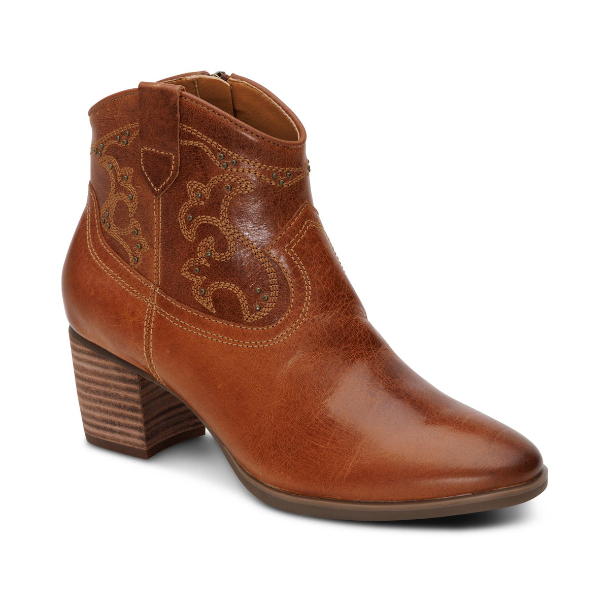Aetrex Reagan Ankle Boot - Cognac