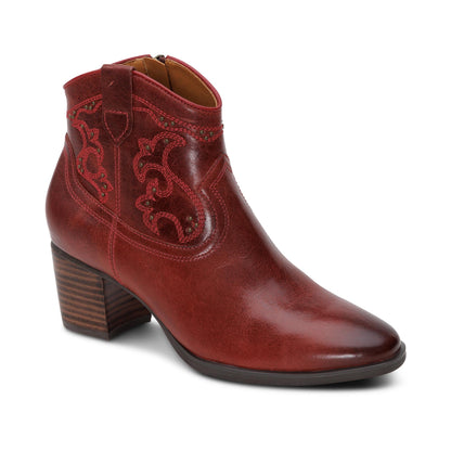 Aetrex Reagan Ankle Boot - Red