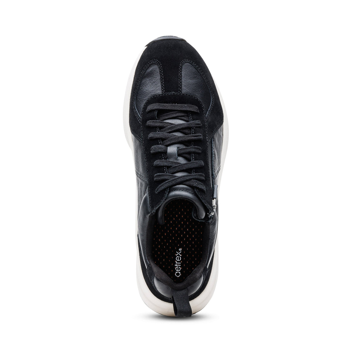 Aetrex Miles Arch Support Sneaker - Black