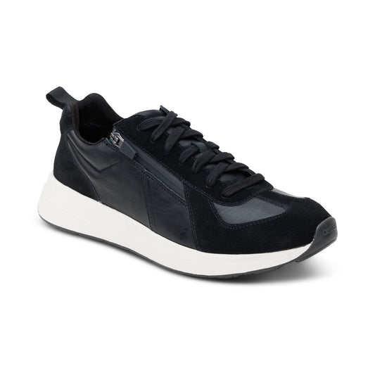 Aetrex Miles Arch Support Sneaker - Black