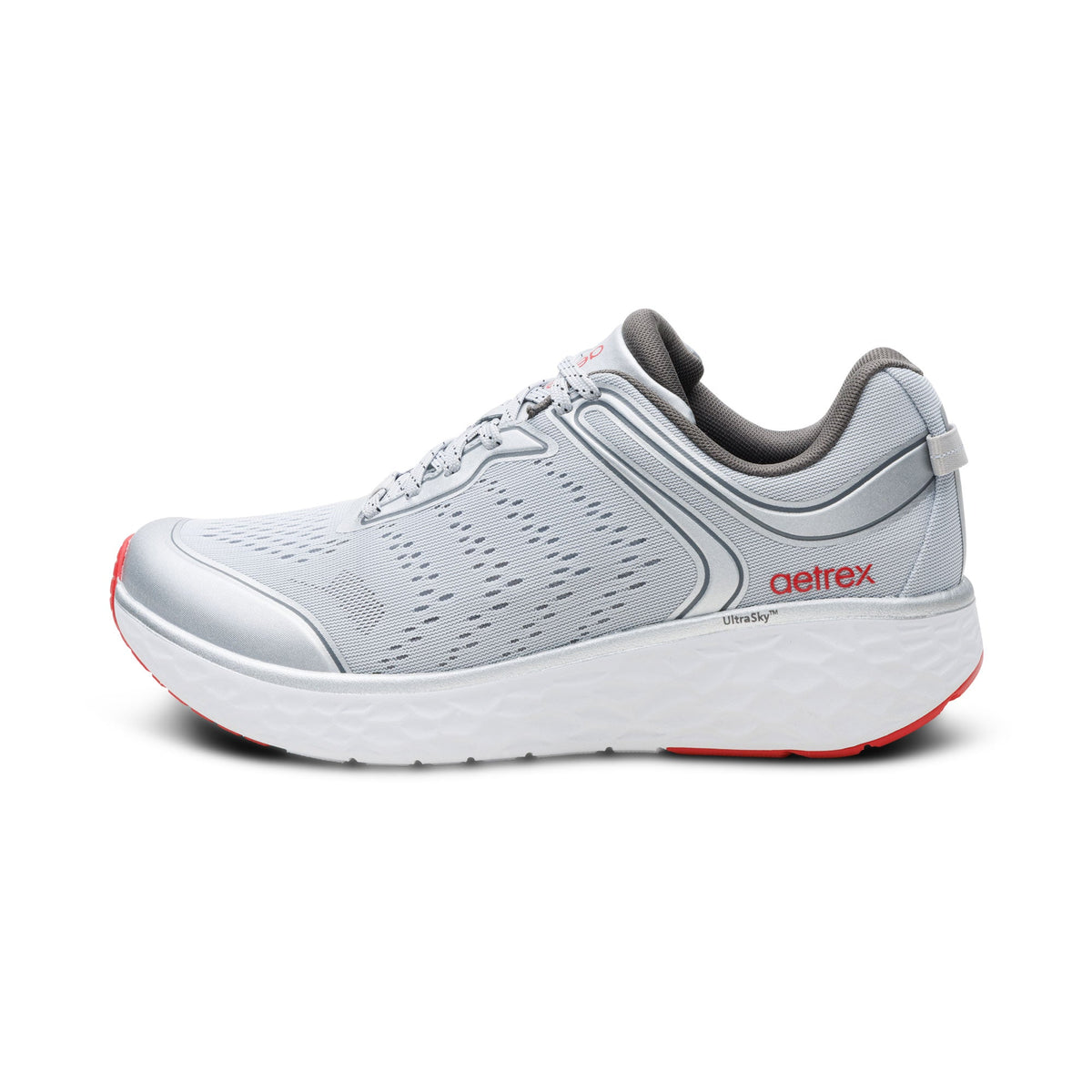 Aetrex Chase Arch Support Sneaker - Silver