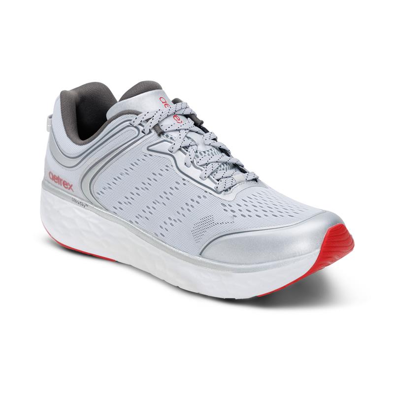 Aetrex Chase Arch Support Sneaker - Silver