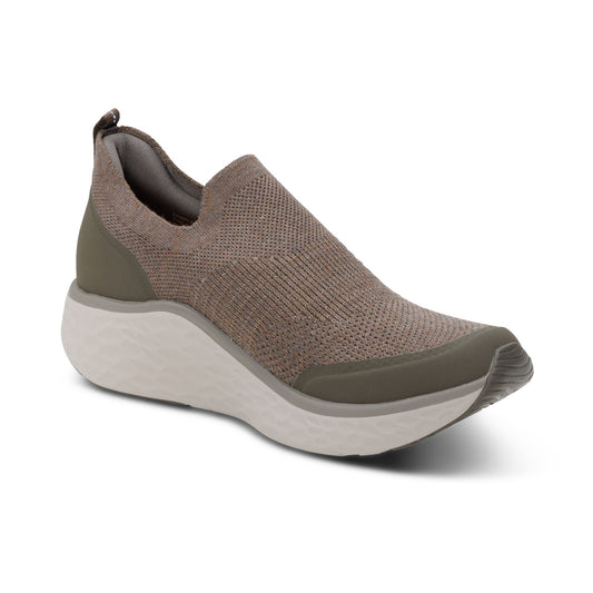 Aetrex Dash Arch Support Men's Sneaker  - Taupe
