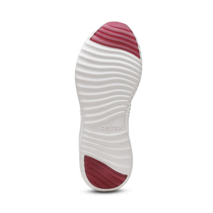 Aetrex Carly Arch Support Sneaker - Wine Sparkle
