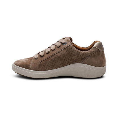 Aetrex Courtney Lace-up Sneaker - Taupe