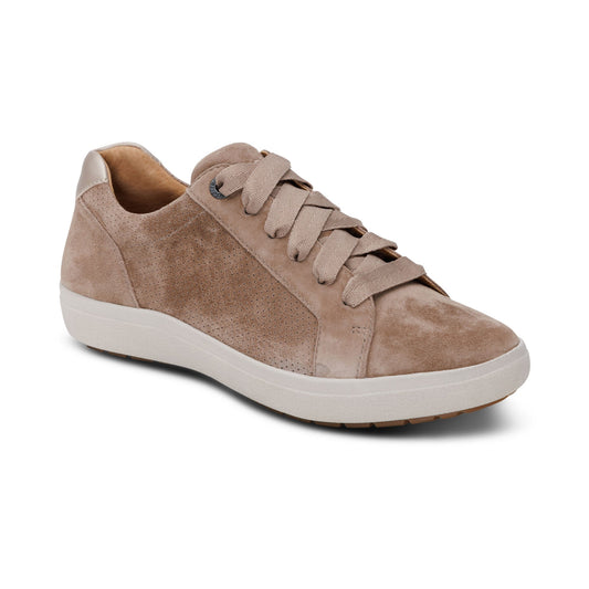Aetrex Courtney Lace-up Sneaker - Taupe