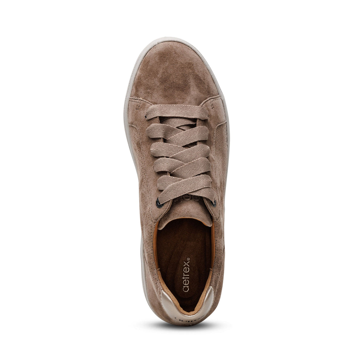 Aetrex Courtney Lace-up Sneaker - Taupe