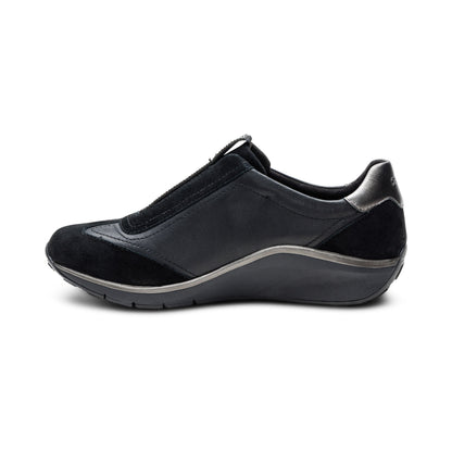 Aetrex Megan Arch Support Sneaker - Black