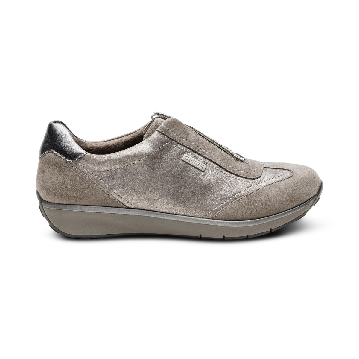 Aetrex Megan Arch Support Sneaker - Pewter