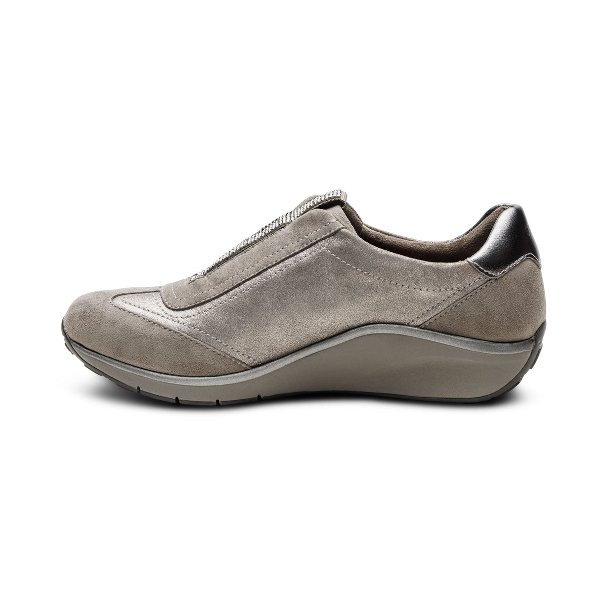 Aetrex Megan Arch Support Sneaker - Pewter