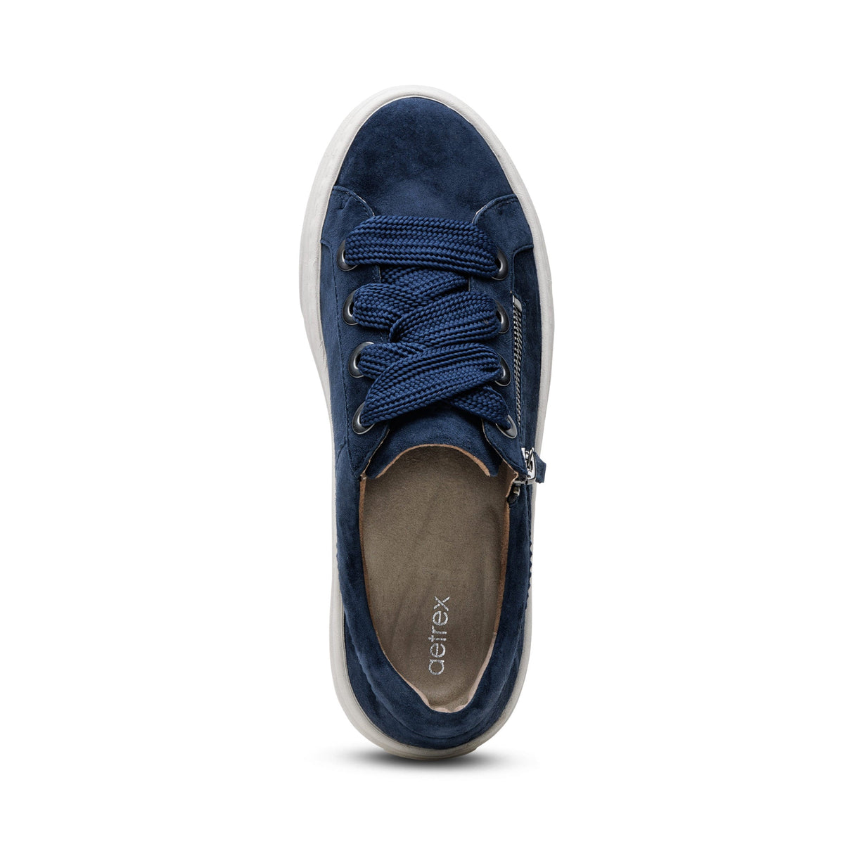 Aetrex Aubrey Arch Support Platform Sneaker - Navy