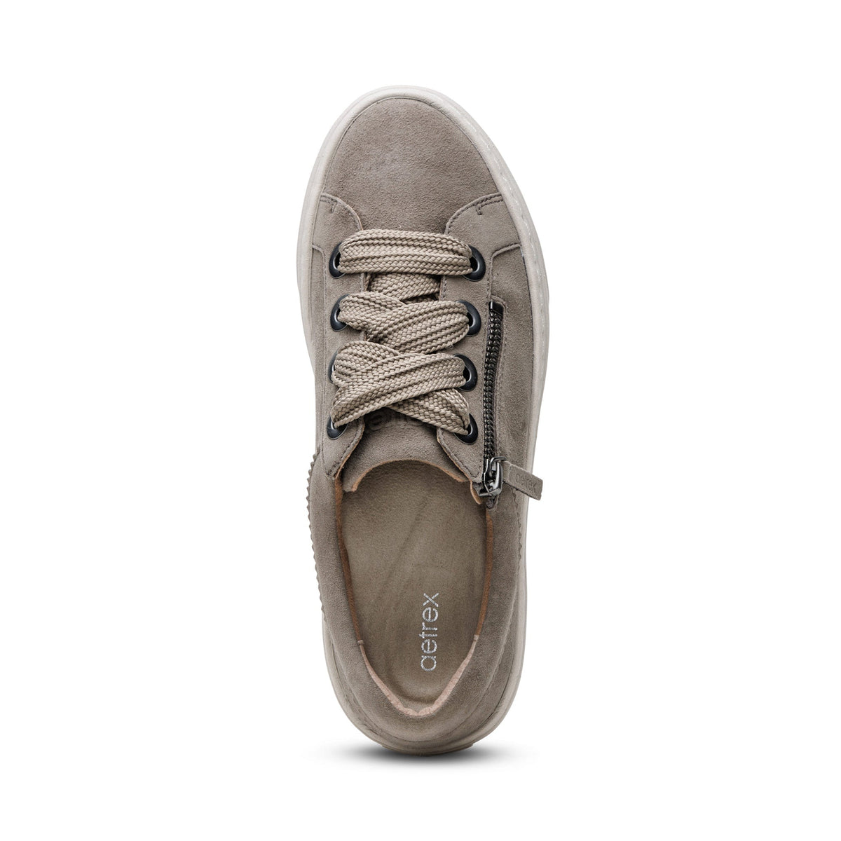 Aetrex Aubrey Arch Support Platform Sneaker - Taupe