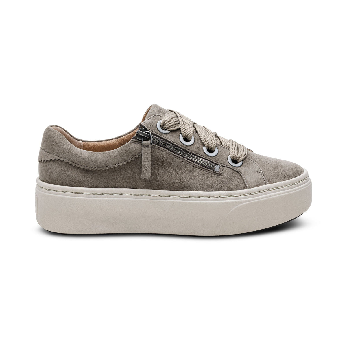 Aetrex Aubrey Arch Support Platform Sneaker - Taupe