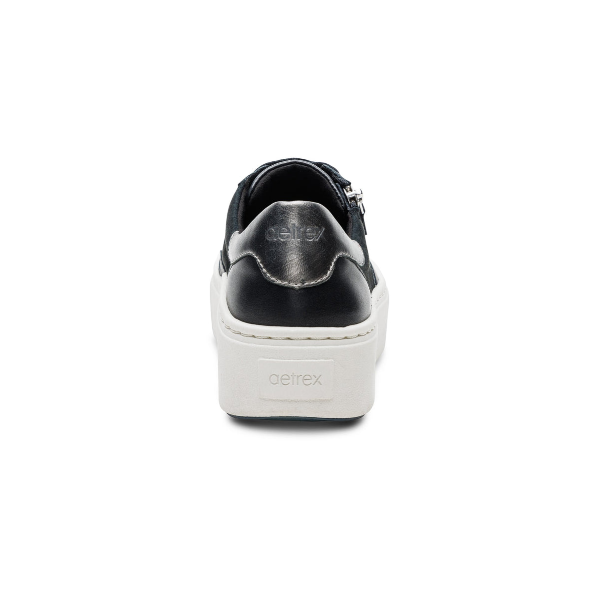 Aetrex Leigh Arch Support Platform Sneaker - Black