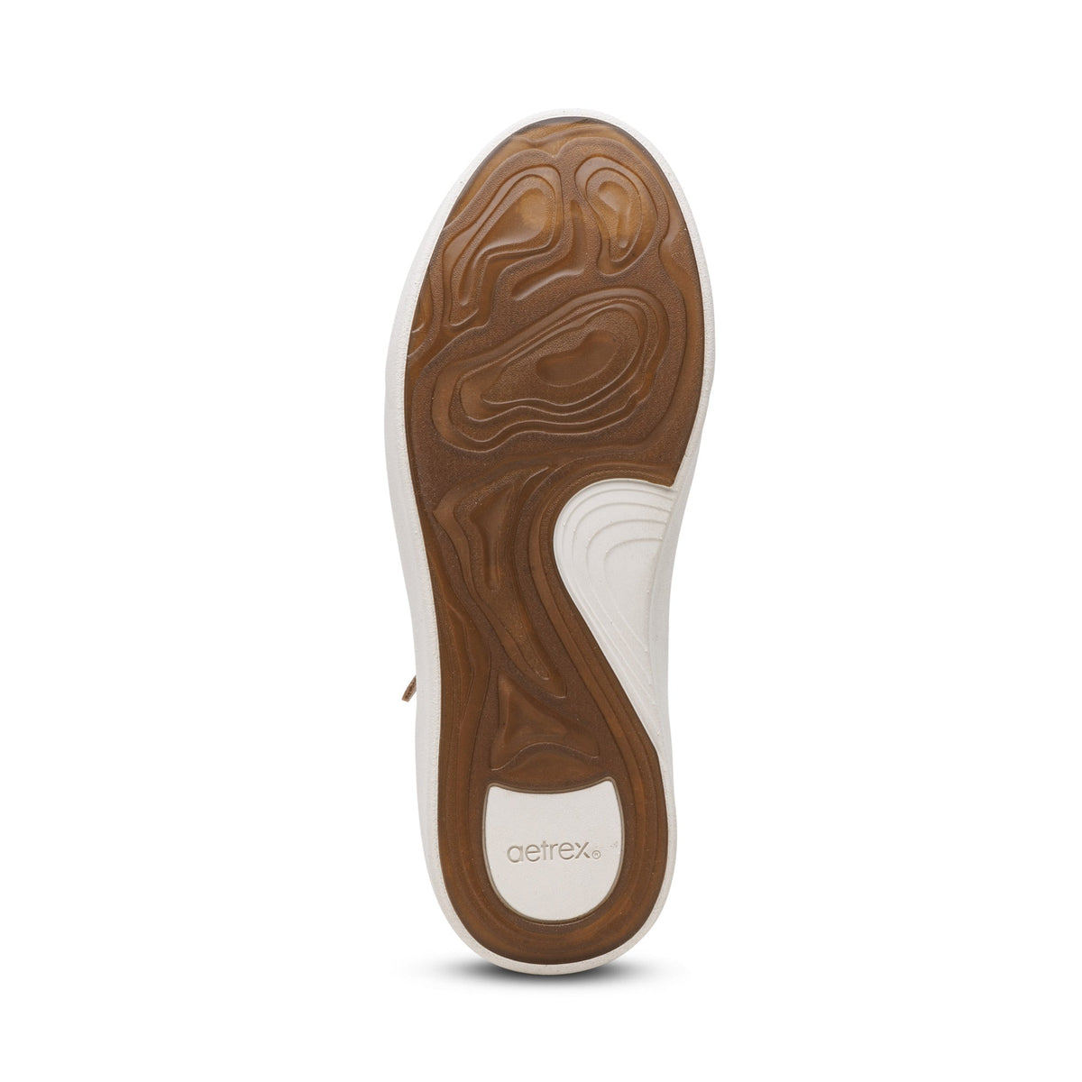 Aetrex Leigh Arch Support Platform Sneaker - Tan