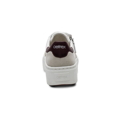 Aetrex Leigh Arch Support Platform Sneaker - White