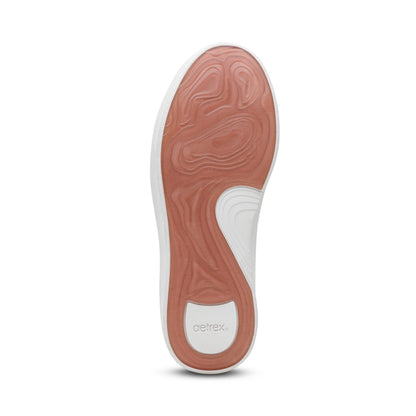 Aetrex Leigh Arch Support Platform Sneaker - White