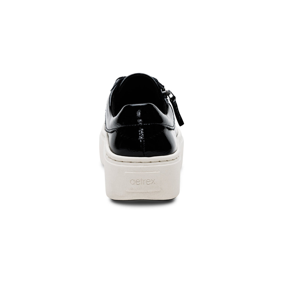 Aetrex Aubrey Arch Support Platform Sneaker - Black Patent
