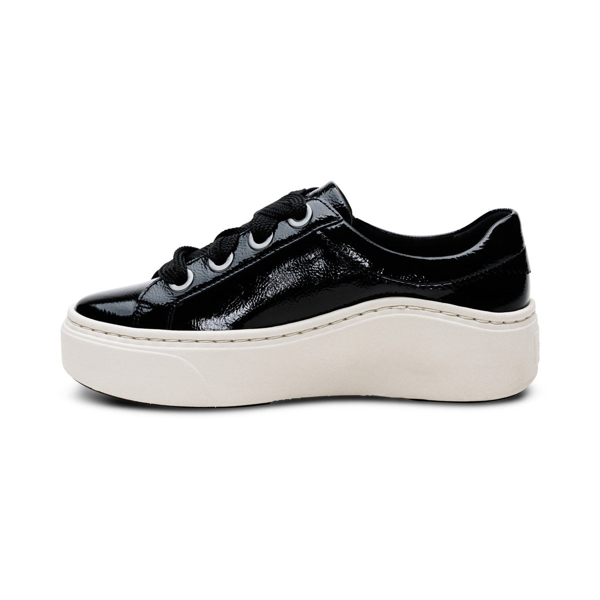 Aetrex Aubrey Arch Support Platform Sneaker - Black Patent