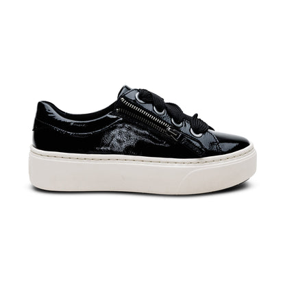 Aetrex Aubrey Arch Support Platform Sneaker - Black Patent