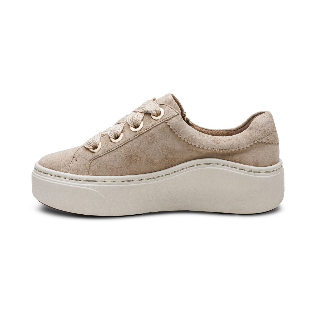 Aetrex Aubrey Arch Support Platform Sneaker - Sand