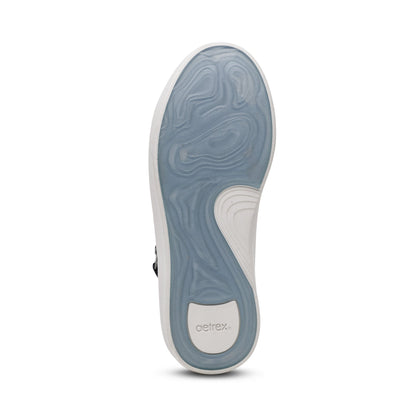 Aetrex Gianna Arch Support Platform Sneaker - Black