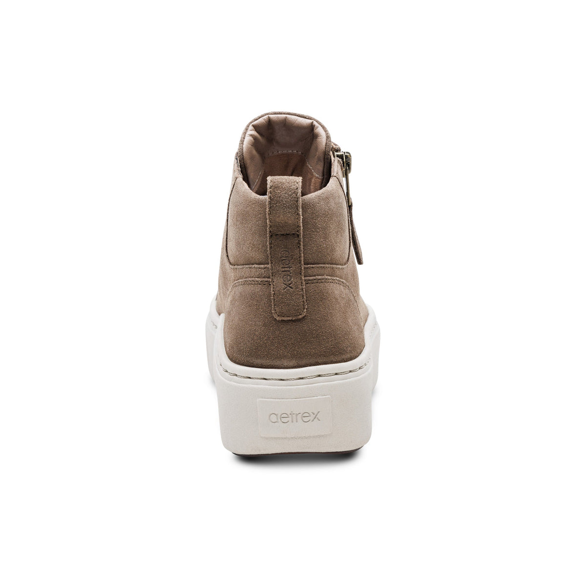Aetrex Gianna Arch Support Platform Sneaker - Taupe