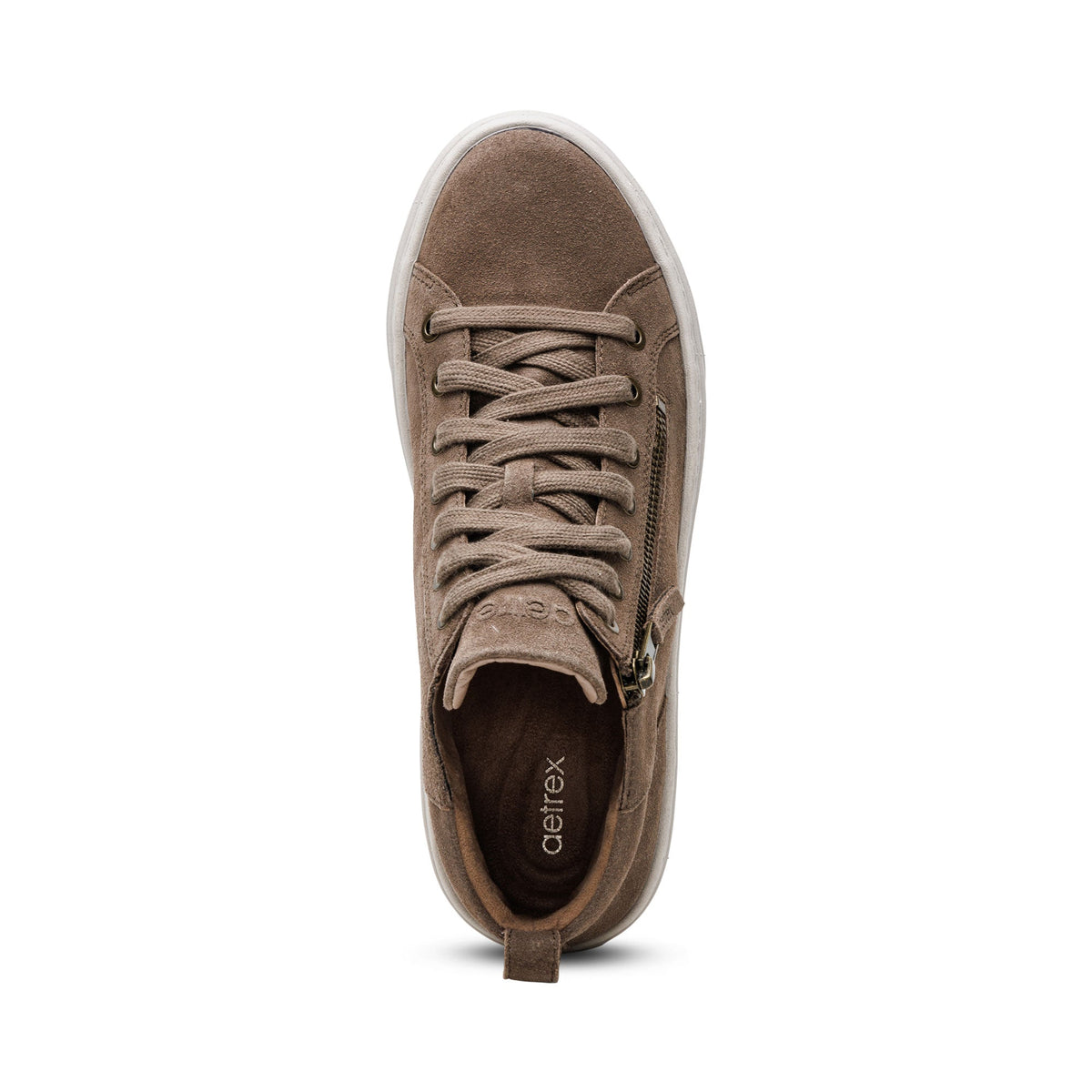 Aetrex Gianna Arch Support Platform Sneaker - Taupe