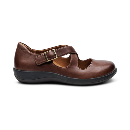 Aetrex Paisley Mary Jane - Brown
