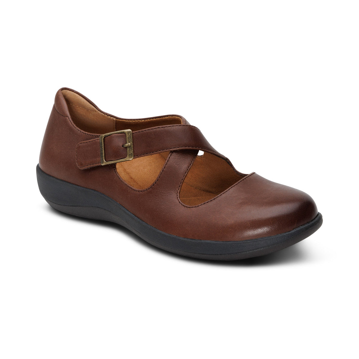 Aetrex Paisley Mary Jane - Brown