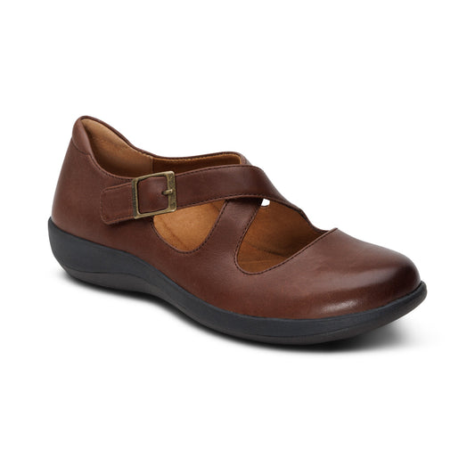 Aetrex Paisley Mary Jane - Brown