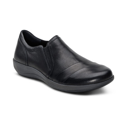 Aetrex Helena Arch Support Slip-On - Black