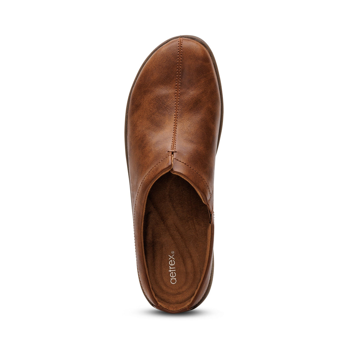 Aetrex Ingrid Slip-On Clog - Cognac