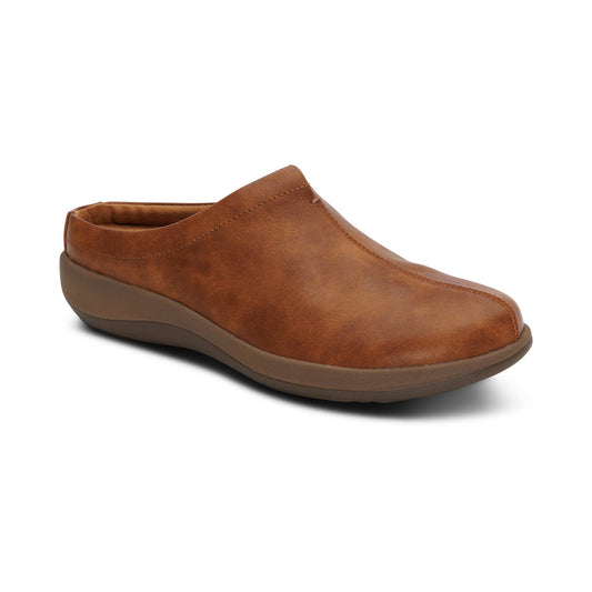 Aetrex Ingrid Slip-On Clog - Cognac