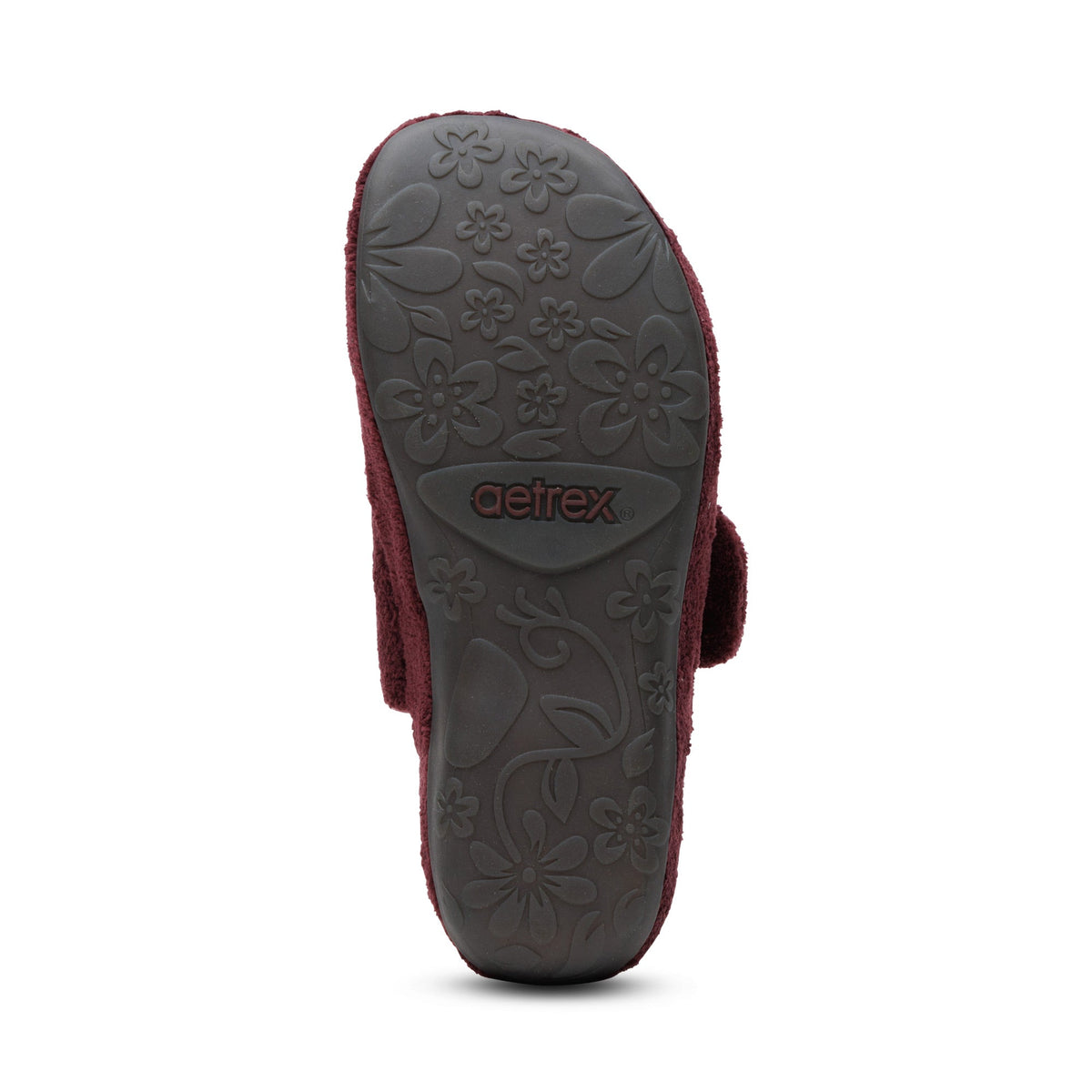 Aetrex Mandy Closed Toe Slipper - Wine
