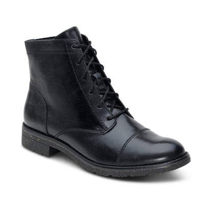 Aetrex Juliet Lace-Up Boot - Black