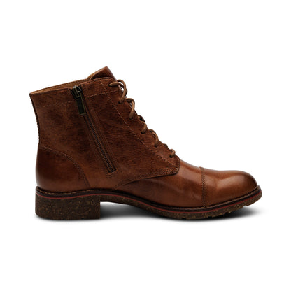 Aetrex Juliet Lace-Up Boot - Cognac