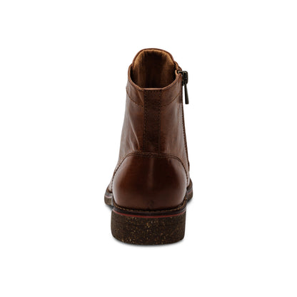 Aetrex Juliet Lace-Up Boot - Cognac