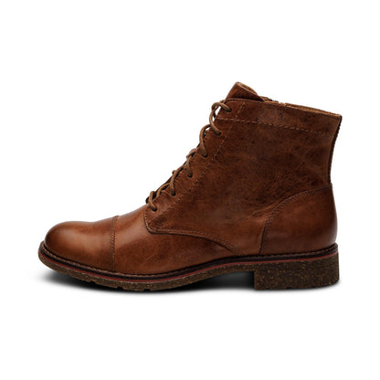 Aetrex Juliet Lace-Up Boot - Cognac