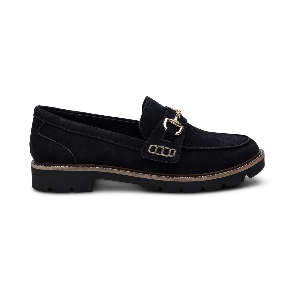 Aetrex Collette Arch Support Loafer - Black Suede