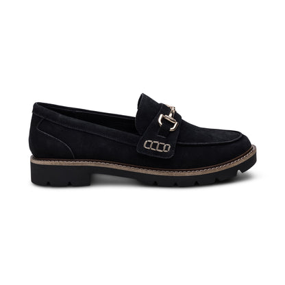 Aetrex Collette Arch Support Loafer - Black Suede