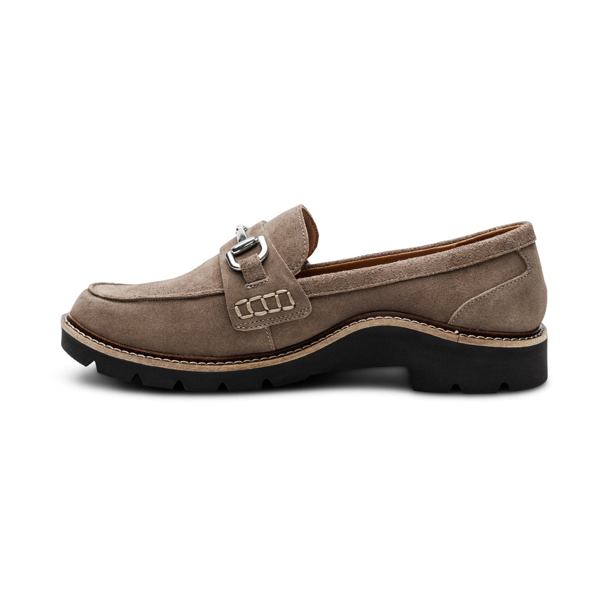 Aetrex Collette Arch Support Loafer - Taupe Suede