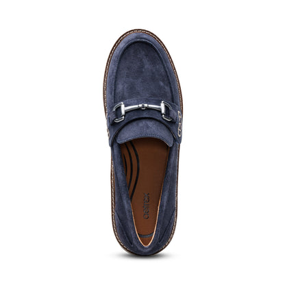 Aetrex Collette Arch Support Loafer - Navy Suede